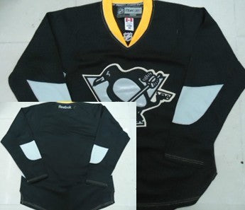 Custom Pittsburgh Penguins black jersey