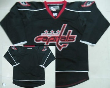 Custom Washington Capitals black jersey