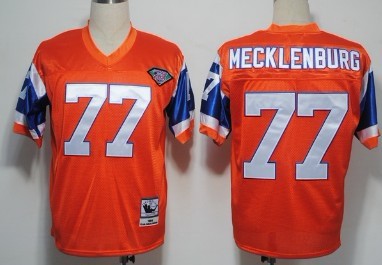 Karl Mecklenburg Denver Broncos orange Throwback jersey