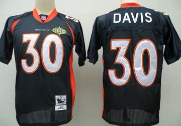 Terrell Davis Denver Broncos blue Throwback jersey