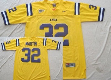 Martin LSU Tigers yellow jersey