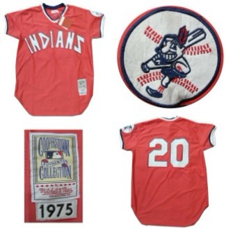 Frank Robinson Cleveland Guardians red Throwback jersey