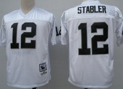 Ken Stabler Las Vegas Raiders white Throwback jersey