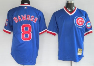 Andre Dawson Chicago Cubs blue Throwback jersey