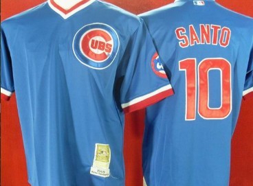 Ron Santo Chicago Cubs blue jersey