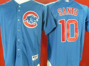 Ron Santo Chicago Cubs blue jersey
