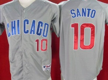 Ron Santo Chicago Cubs gray jersey