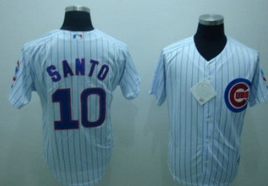 Ron Santo Chicago Cubs white jersey
