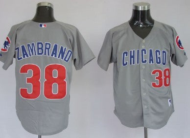 Carlos Zambrano Chicago Cubs grey jersey