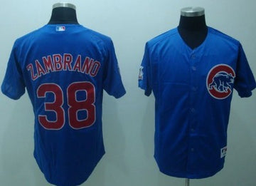 Carlos Zambrano Chicago Cubs blue jersey