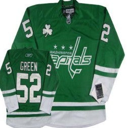 Mike Washington Capitals green jersey