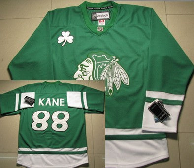 Patrick Kane St. Patrick's Day Chicago Blackhawks green jersey