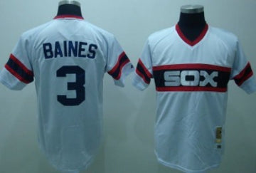 Harold Baines Chicago White Sox white Throwback jersey