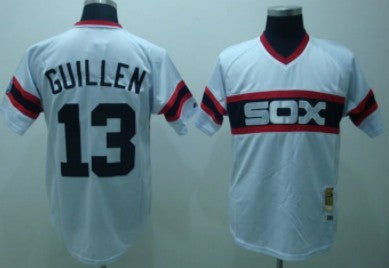 Ozzie Guillen Chicago White Sox white Throwback jersey