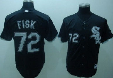 Fisk Chicago White Sox black jersey
