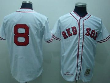 Carl Yastrzemski Boston Red Sox white Throwback jersey