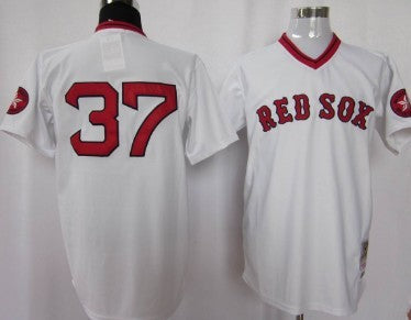 Bill Lee Boston Red Sox white Throwback jersey