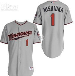 Nishioka Minnesota Twins gray jersey