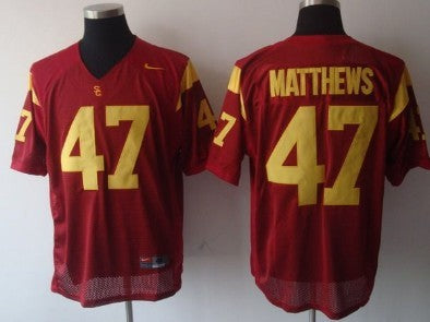 Matthews USC Trojans red jersey