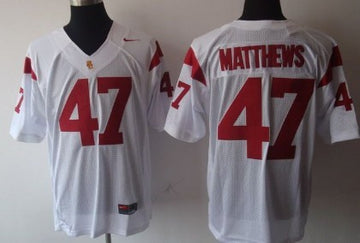 Matthews USC Trojans white jersey