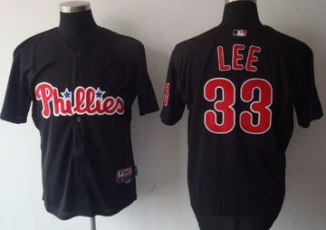 Lee Philadelphia Phillies black jersey
