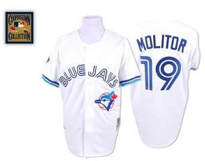 Molitor Toronto Blue Jays white Throwback jersey