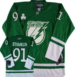 Steven Stamkos St. Patrick's Day Tampa Bay Lightning green jersey