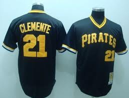 Roberto Clemente Pittsburgh Pirates black Throwback jersey