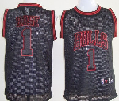 Derrick Rose All Chicago Bulls black jersey