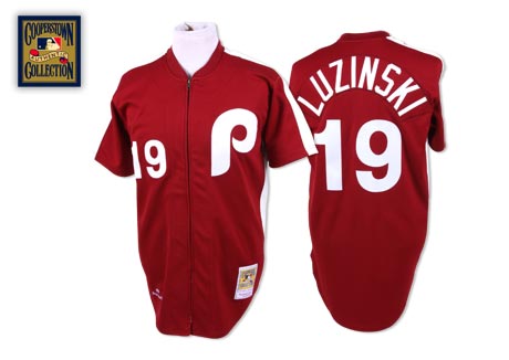 Luzinski Philadelphia Phillies red Throwback jersey