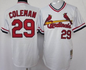 Vince Coleman St. Louis Cardinals white Throwback jersey