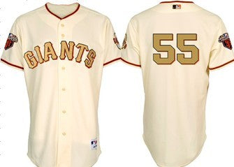 Lincecum San Francisco Giants cream jersey