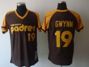 Tony Gwynn San Diego Padres brown Throwback jersey