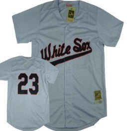 Robin Ventura Chicago White Sox white Throwback jersey