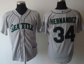 Felix Hernandez Seattle Mariners gray jersey
