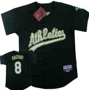 Suzuki Oakland Athletics black jersey
