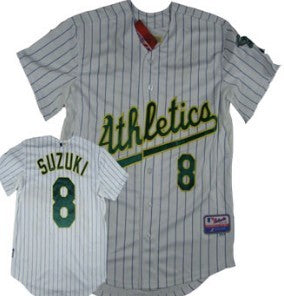 Suzuki Oakland Athletics white jersey