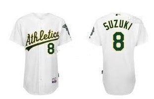 Suzuki Oakland Athletics white jersey