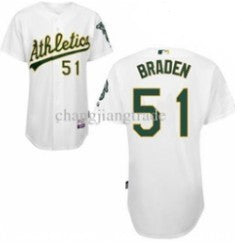 Braden Oakland Athletics white jersey