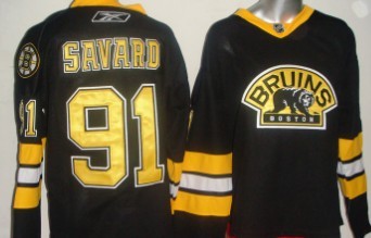 Marc Savard Boston Bruins black Third jersey