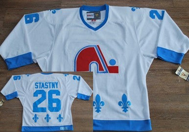 Peter Stastny Colorado Avalanche white Throwback jersey
