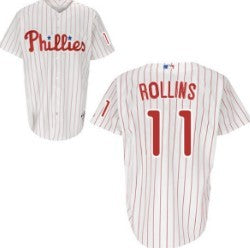 Rollins Philadelphia Phillies white jersey