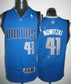 Dirk Nowitzki Dallas Mavericks blue jersey
