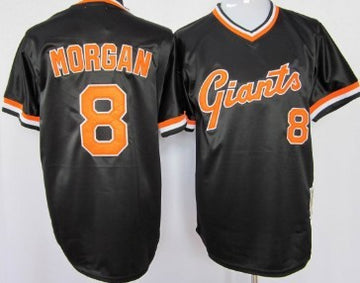 Joe Morgan San Francisco Giants black Throwback jersey