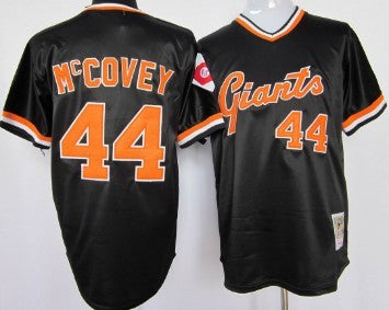 Willie McCovey San Francisco Giants black Throwback jersey