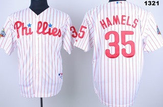Hamels Philadelphia Phillies white jersey