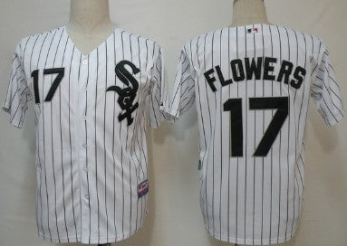 Flowers Chicago White Sox white jersey
