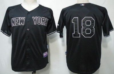Hiroki Kuroda New York Yankees black jersey