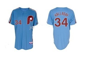 Halladay Philadelphia Phillies blue jersey