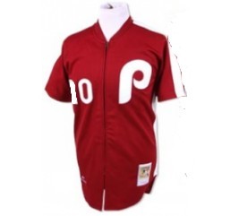 Larry Bowa Philadelphia Phillies red Throwback jersey